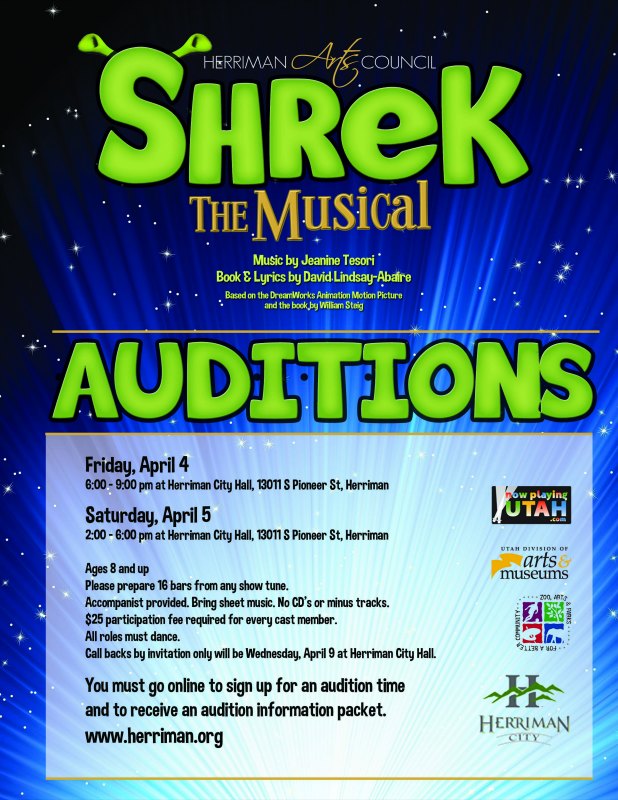 Shrek-Audition-Flyera