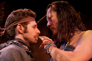 Jay Perry as Wilson and Joe Debevc as Lamana in Plan-B Theatre Company's production of She Was My Brother. Oct 28 - Nov 7.